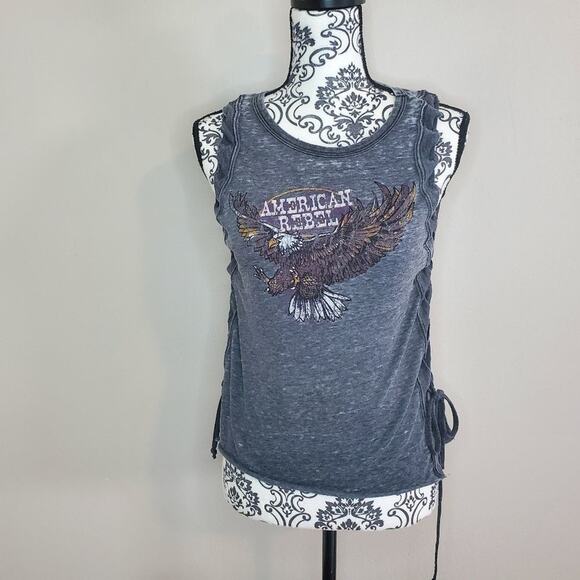 IOC by icons small junior women's tie tank top - Picture 1 of 9